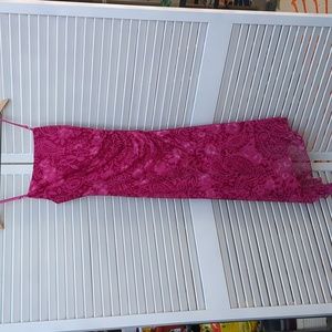 City Triangles Womens Pink Asymmetrical Dress Small